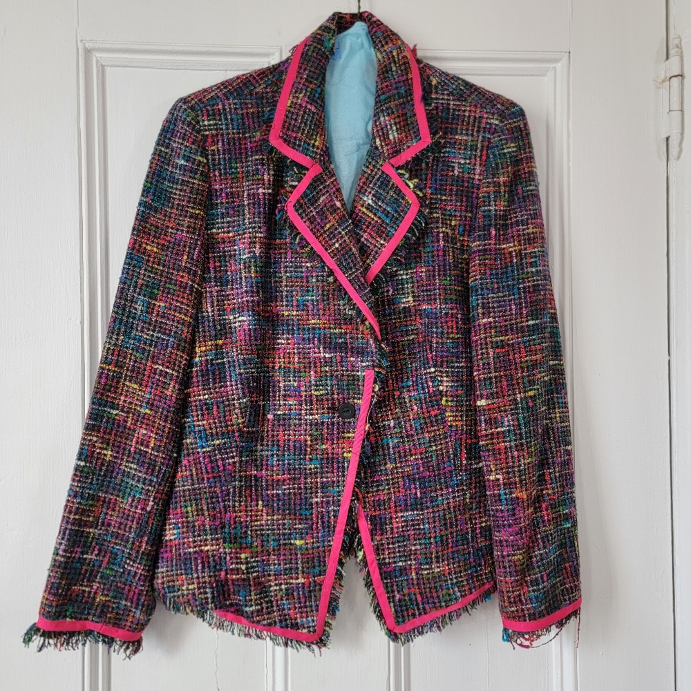 Silkland Tweed Rainbow 🌈 Blazer Medium